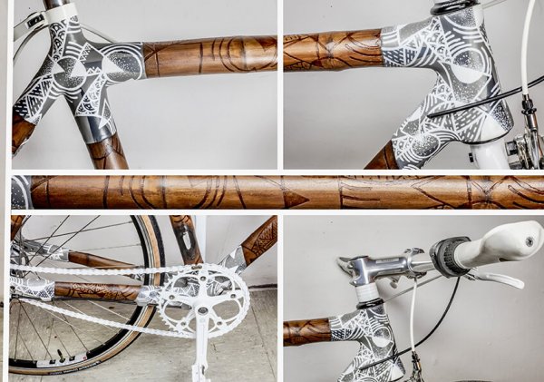 Malón Bikes by Tim Marsh, detalles Veló Bambú