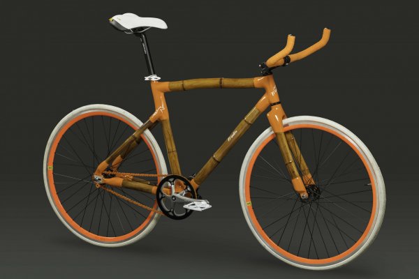Bici de bambú fixie